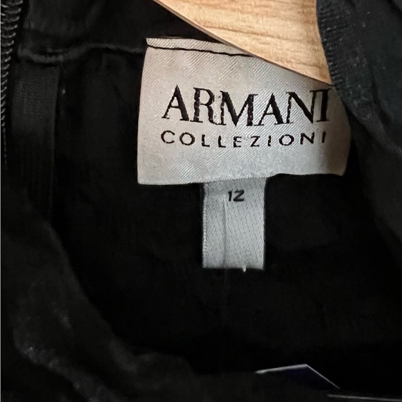 Armani Collezioni Elegant Black Mock Turtleneck Top - Picture 4 of 4